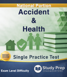 Accident Health Single Practice Test