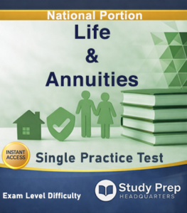 Life annuities Single Practice Test